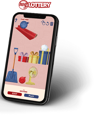 phone showing game